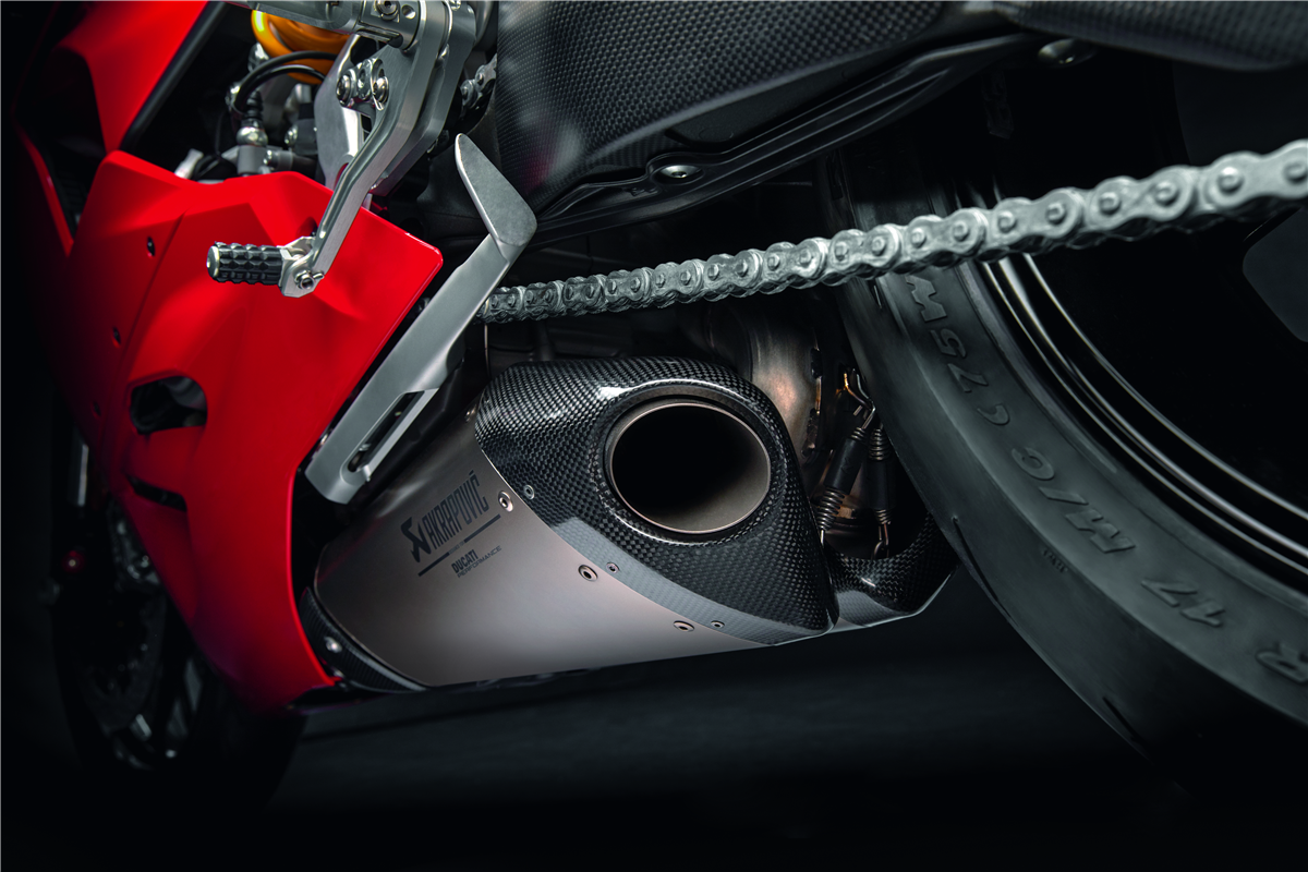 Ducati Titanium racing silencers.