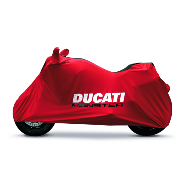 Ducati Indoor storage bike canvas cover.