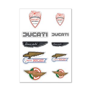 Ducati Historical mix - Rubber Stickers