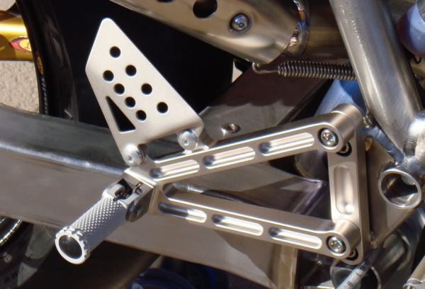 NCR Ducati SportClassic Sport 1000 Paul Smart Rearset Kit in Titanium / Aluminum