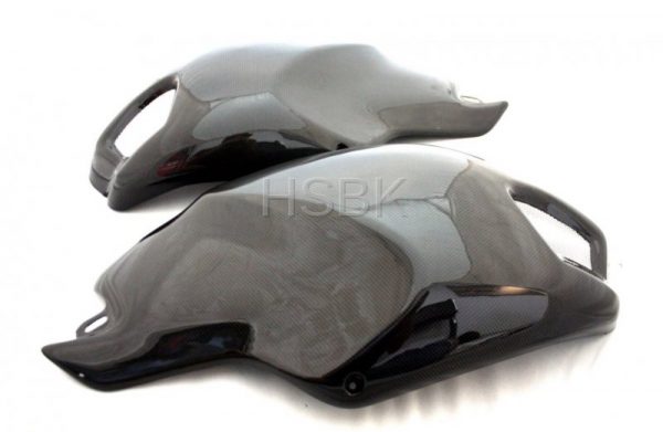 Ducati Monster 696 796 1100 Carbon Fiber Gas Tank Covers