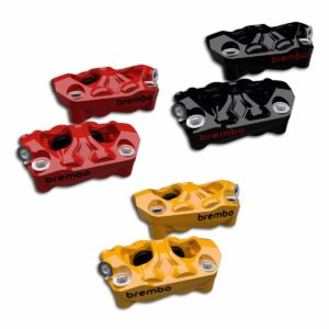Ducati Coloured front brake callipers.