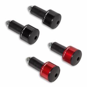 Ducati- Billet aluminium handlebar balancing weights.