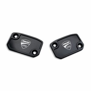 Ducati- Covers for brake and clutch fluid reservoirs. [96180131AA]
