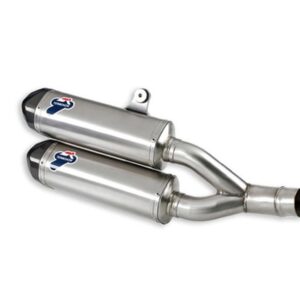 PAIR OF APPROVED SILENCERS TERMIGNONI STAINLESS STEEL DUCATI MONSTER 1100 EVO