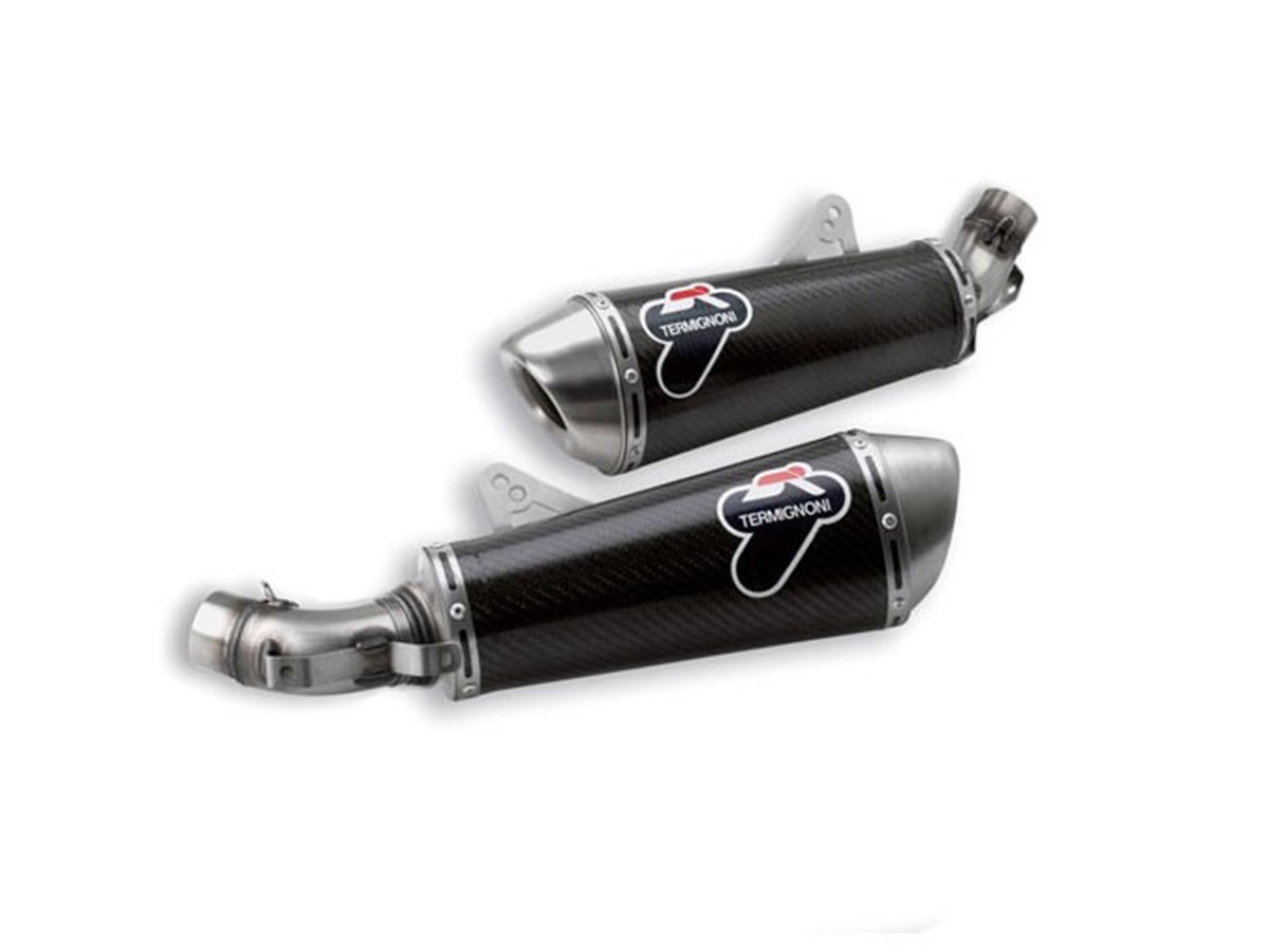 PAIR OF TERMIGNONI RACING SILENCERS CARBON DUCATI MONSTER