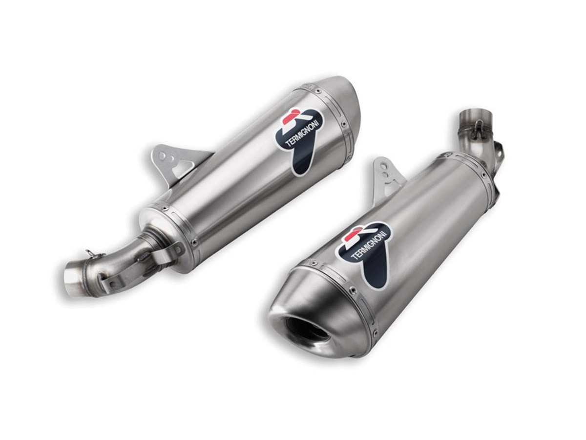 PAIR OF APPROVED SILENCERS TERMIGNONI TITANIUM DUCATI MONSTER