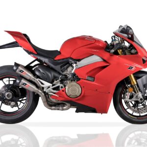 QD Ducati V4 Panigale Twin Gunshot 3/4 Titanium Tri-Cone Exhaust System