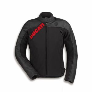 Ducati Logo C1 2.0 Leather-fabric jacket
