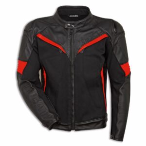 Fighter C2 Leather-fabric jacket
