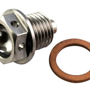 HRT Ducati Titanium Racing Oil Drain Plug W Magnet + Crush Washer