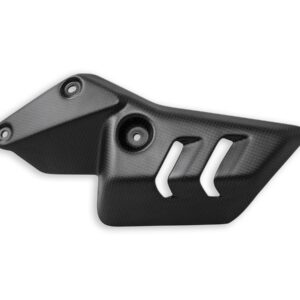 CRB128O - DIAVEL V4 LEFT EXHAUST HEAT SHIELD MATT CARBON