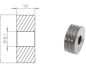 Spider Foot Peg Spacer - 10mm