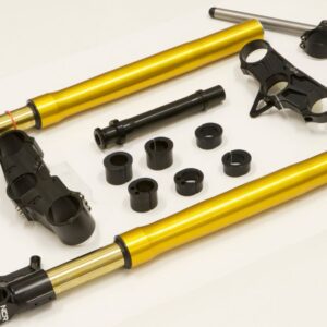 NCR Corse Complete Front End Kit – Öhlins 43mm Forks, Triple Clamps, Adjustable Offset & Clip-Ons