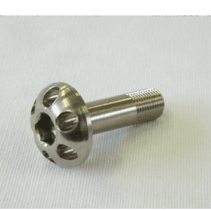 Special custom titanium shock absorber bolt