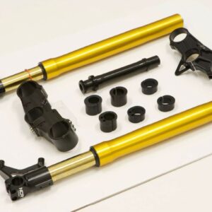 NCR Corse Front End Kit – Öhlins 43mm Forks, Triple Clamps & Adjustable Offset